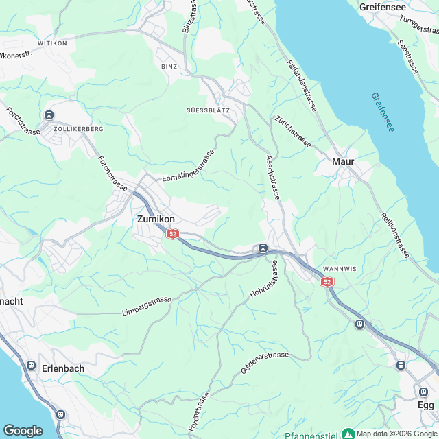 Stilvolles Doppel-Einfamilienhaus in Zumikon - Karte