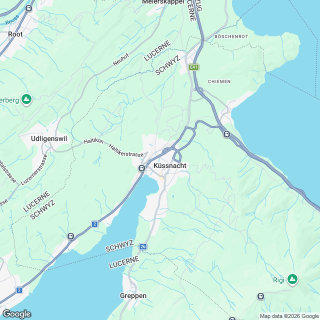 Frisch sanierte Mietwohnungen in Küssnacht am Rigi - Karte