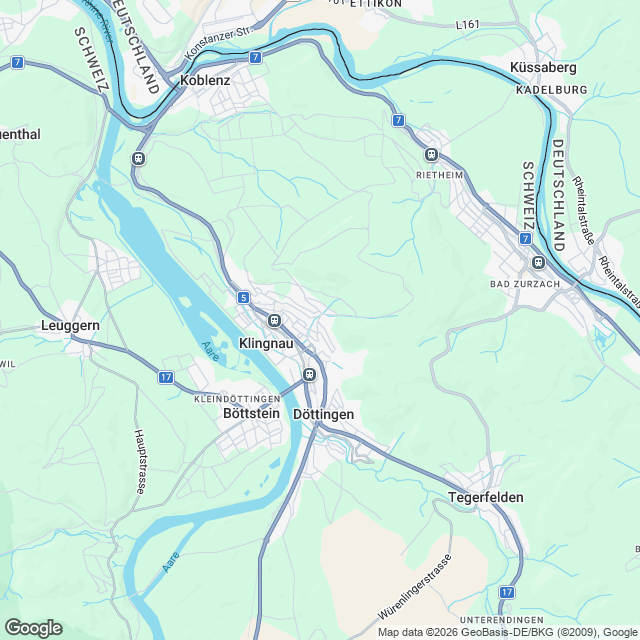 Exklusive Terrassenwohnungen in Klingnau - Karte