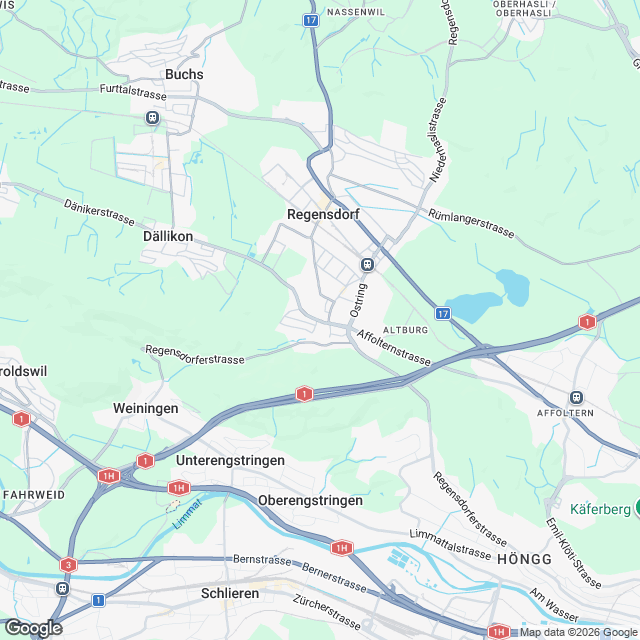 Hochwertige 4.5-Zimmer Mietwohnung ab Q1 2028 in Regensdorf - Karte