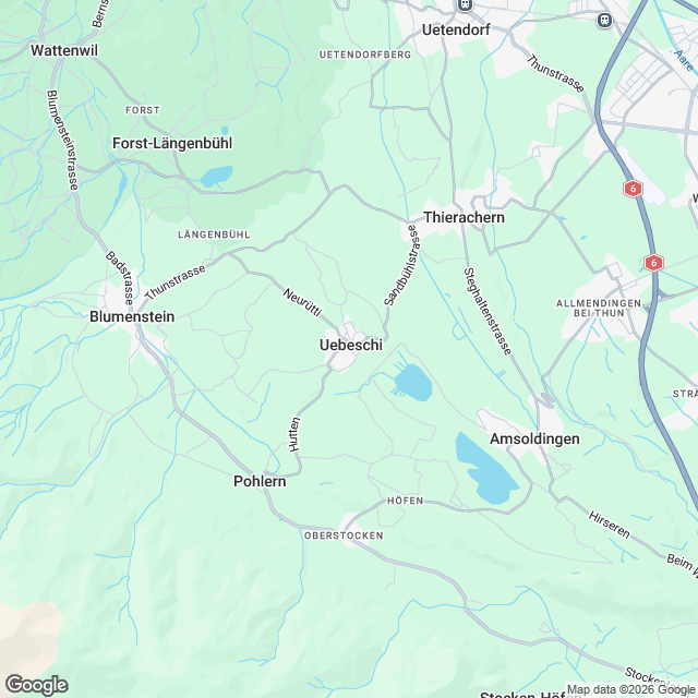Neubau Eigentumswohnungen in Uebeschi bei Thun - Karte