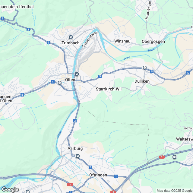 Vorankündigung 5.5-Zimmer-Einfamilienhaus am Rande von Olten - Karte