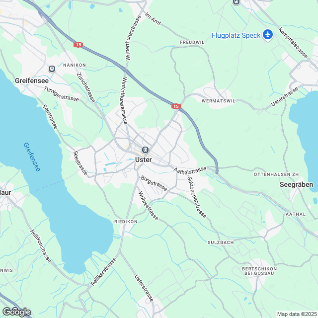 Vorankündigung Erstvermietung am Waldrand in Uster - Karte