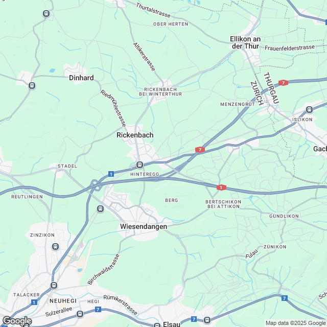 Projektankündigung an grüner Lage in Attikon - Karte