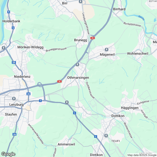 Othmarsingen: Attraktive 3.5-Zimmer-Mietwohnung - Karte