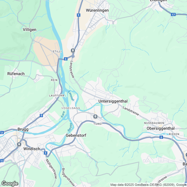 Ankündigung 4.5-Zimmer-Mietwohnung in Untersiggenthal - Karte
