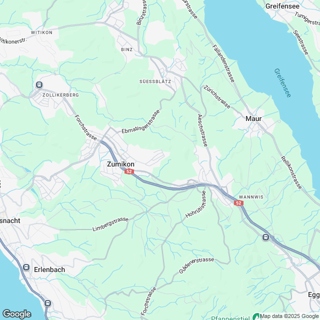 Grosszügiges Wohnen an exklusiver Lage in Zumikon - Karte