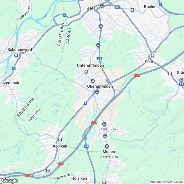 Ankündigung 2.5-Zimmer-Eigentumswohnung in Oberentfelden - Karte