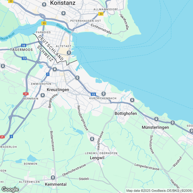 Attraktive Büro- und Gewerberäume in Kreuzlingen - Karte