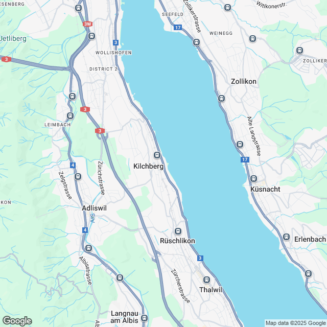 Ankündigung Eigentumswohnungen am See in Kilchberg - Karte