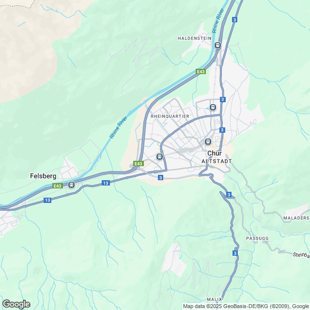 Ankündigung 3.5-Zimmer-Mietwohnung in Chur - Karte