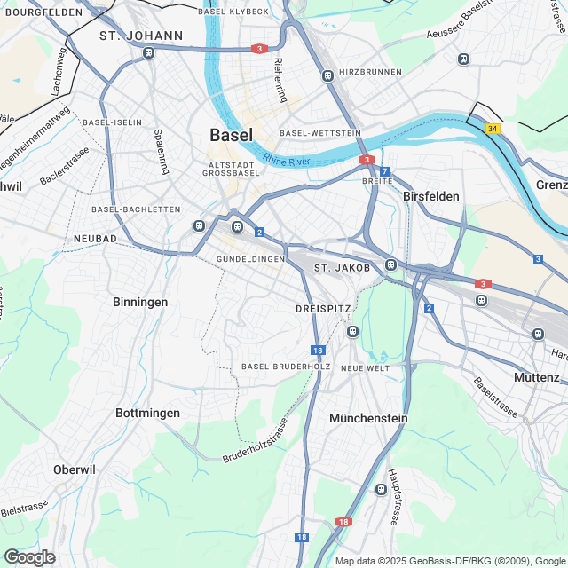 Ankündigung: sanierte 2.5-Zimmer-Mietwohnung in Basel - Karte
