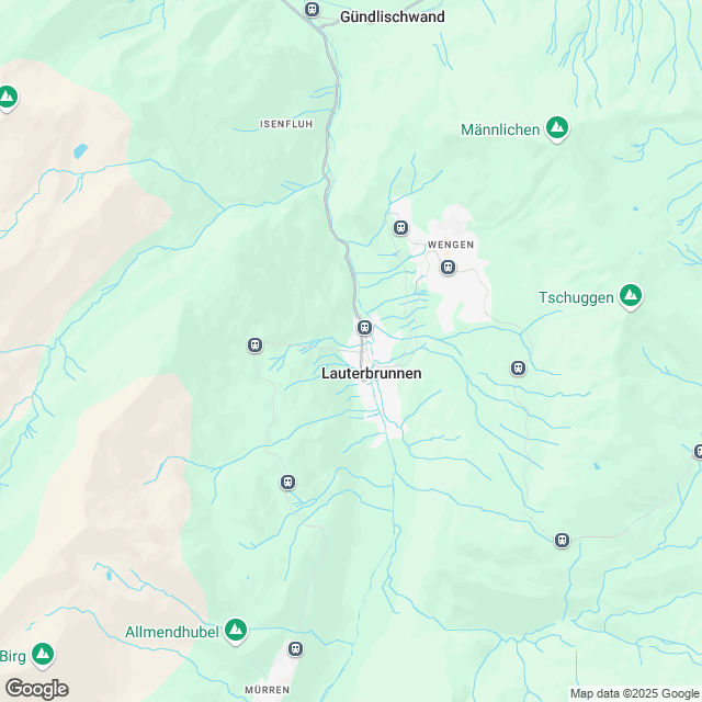 Eigentumswohnungen in Lauterbrunnen - Karte