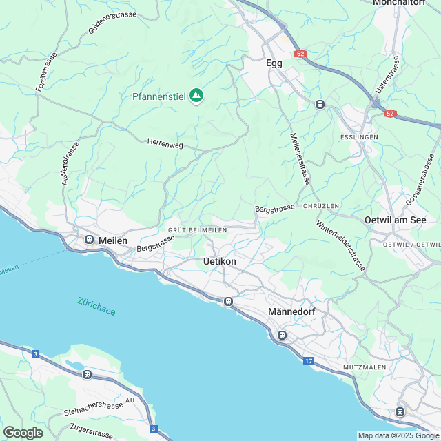 Traumhafte Wohnresidenzen in Uetikon am See - Karte