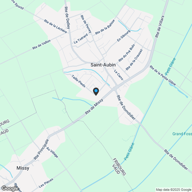 3.5-Zimmerwohnung in St-Aubin FR - Karte