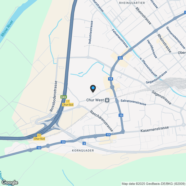 Chur - 2.5-Zimmerwohnung (Erstbezug) - Karte