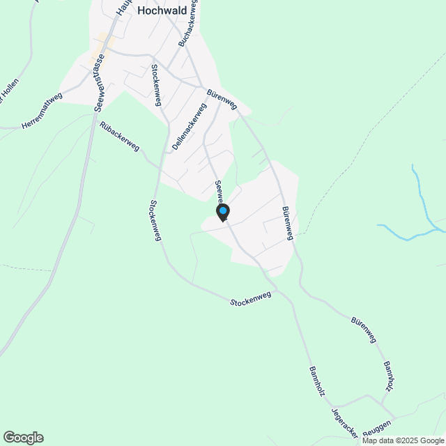 Grosses Grundstück an ruhiger und sonniger Lage in Hochwald - Karte