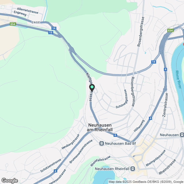 Moderne 3.5-Zimmer-Attikawohnung in Neuhausen am Rheinfall - Karte