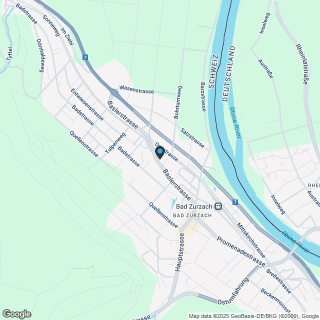 OPEN HOUSE am Samstag, 28. Juni 2025, 3 1/2 Zimmer Neubauwohnung in Bad Zurzach - Karte