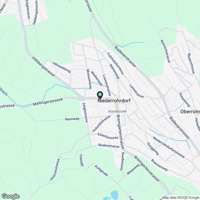 Wohnung in Niederrohrdorf - Karte