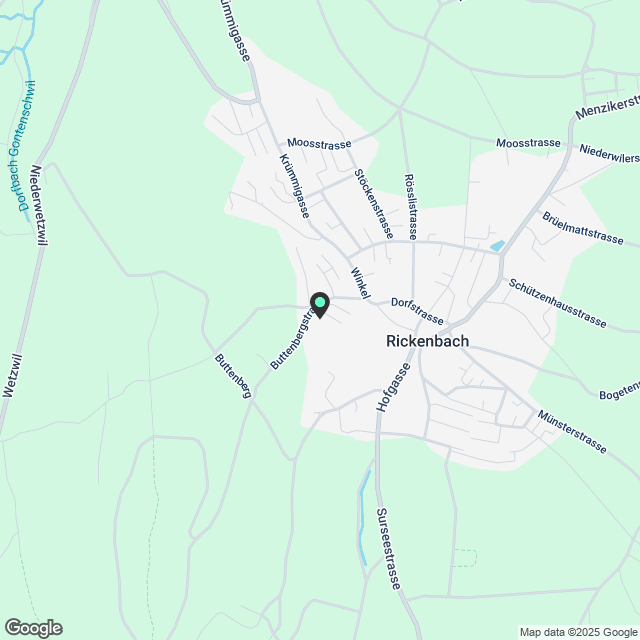 Attikawohnung mit 5.5 Zimmern mit grosser Terrasse in Rickenbach, Kanton LU - Karte