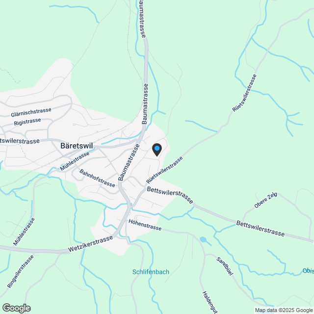Attraktive 4 1/2 - Zimmer EG Wohnung in Bäretswil mit 150m2 Gartenfläche, 21 m2 gedeckter Sitzplatz - Karte