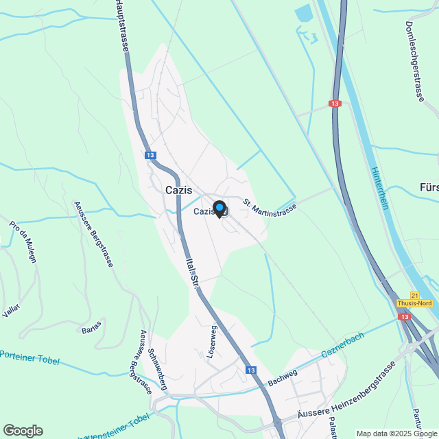 Neu & modern Wohnen in Cazis - Karte