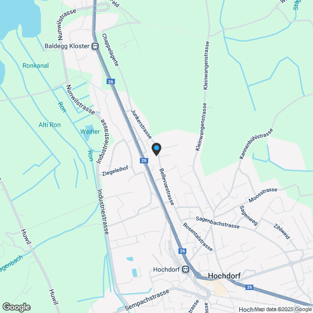 Wohnen in Hochdorf: 5.5-Zimmer oder als 4.5-Zimmer Wohnung ausbaubar. - Karte
