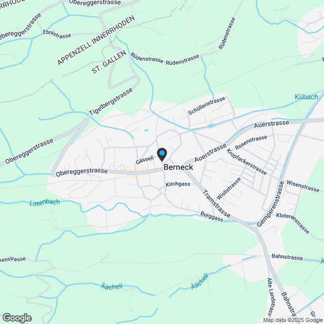 In Berneck entsteht eine neue Wohnüberbauung - Karte