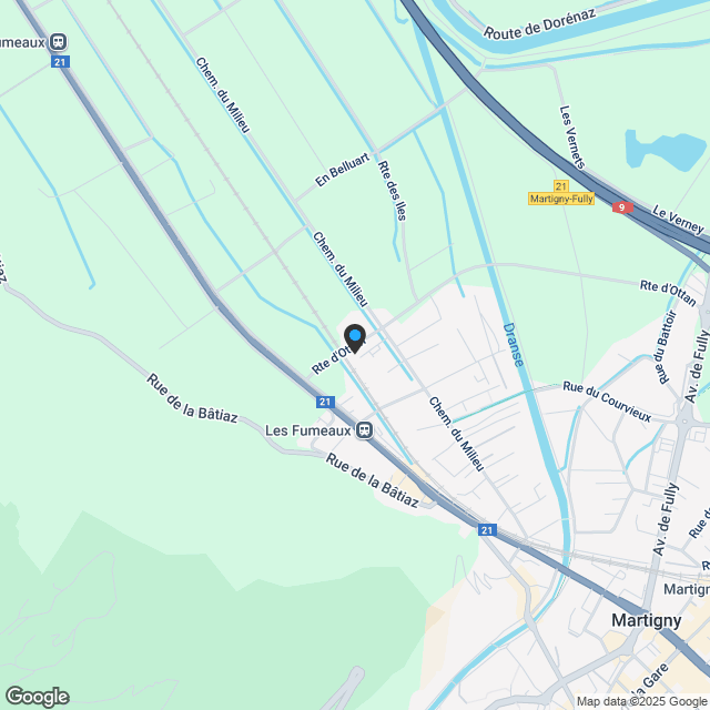 3.5-Zimmerwohnung in Martigny - Karte