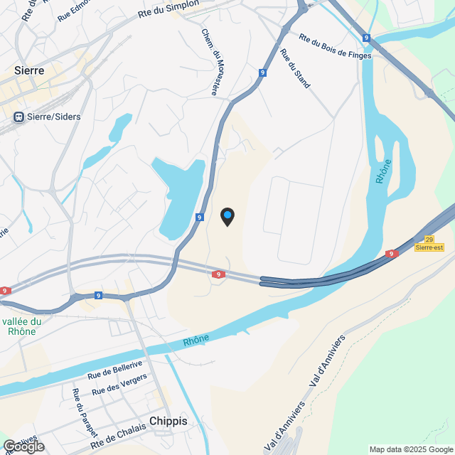 3.5-Zimmerwohnung in Corin-de-la-Crête - Karte
