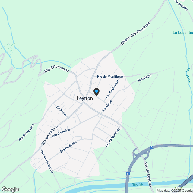 Leytron, nouveau projet d'une villa individuelle sur 2 niveaux - Karte