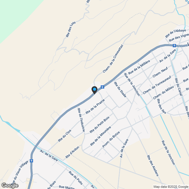 2.5-Zimmerwohnung in Vétroz - Karte
