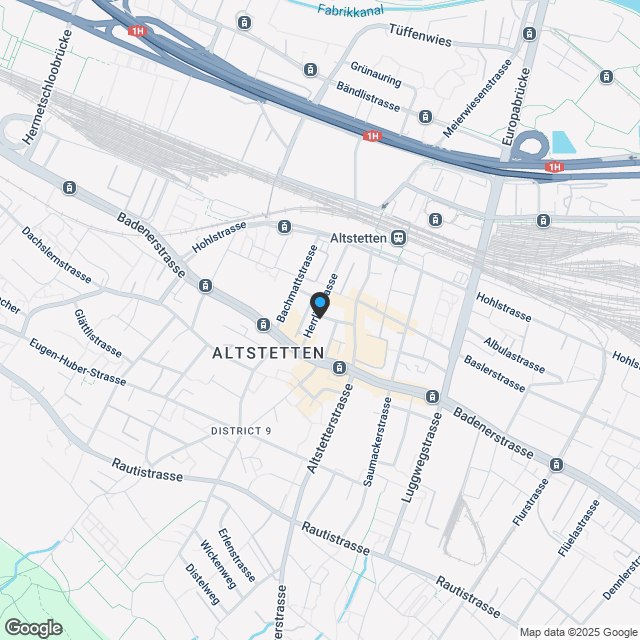 Urban Wohnen in Zürich Altstetten! - Karte
