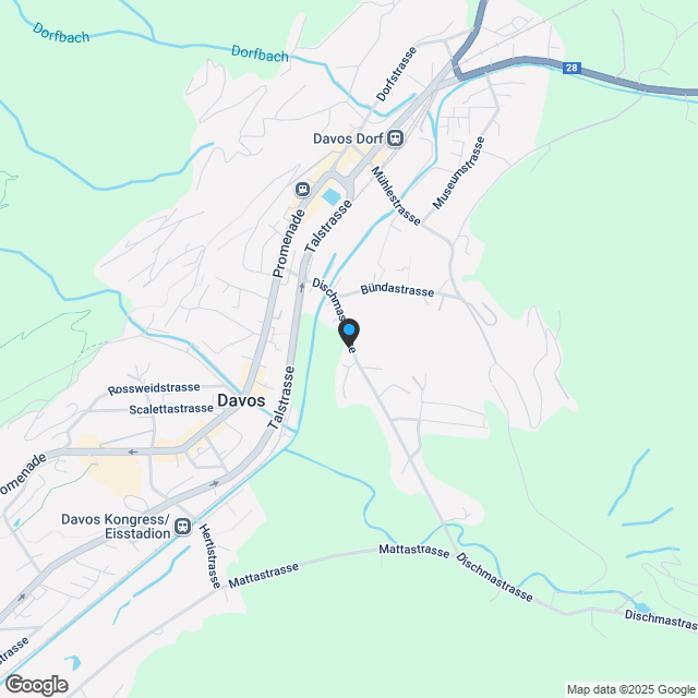Exklusive 4.5 Zimmer Zweitwohnung in Davos Dorf mit atemberaubendem Bergpanorama - Karte