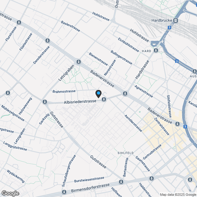 Hochwertige Stadtwohnungen in Zürich-Wiedikon - Karte