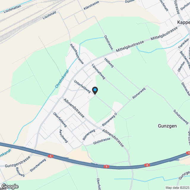 Wohnen im Zentrum von Gunzgen - Karte
