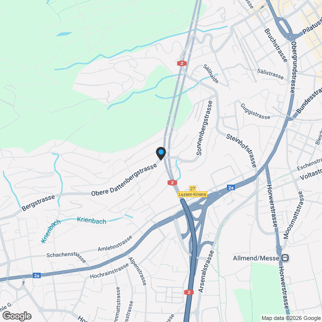 2 moderne Wohnungen an attraktiver Lage in Luzern - Karte