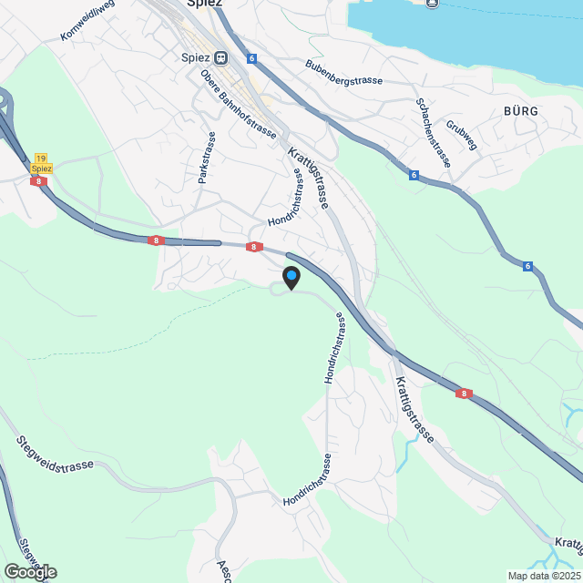 Neubauprojekt "Beim Niesen" - Ihr Haus - In 4 Minuten am Bahnhof Spiez! - Karte