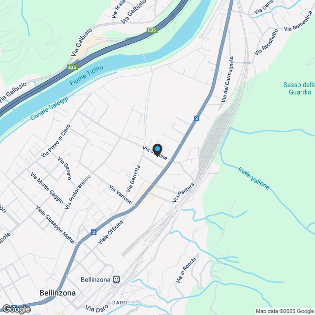 Nuovo attico di 2 locali a Bellinzona - Karte