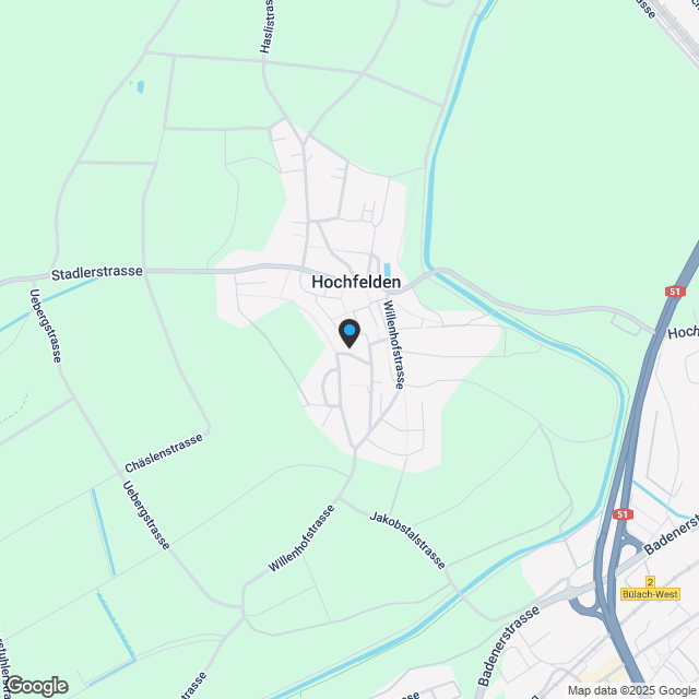 Freistehendes, neues 6.5-Zi-"Plus"-EFH in Hochfelden bei Bülach - Karte