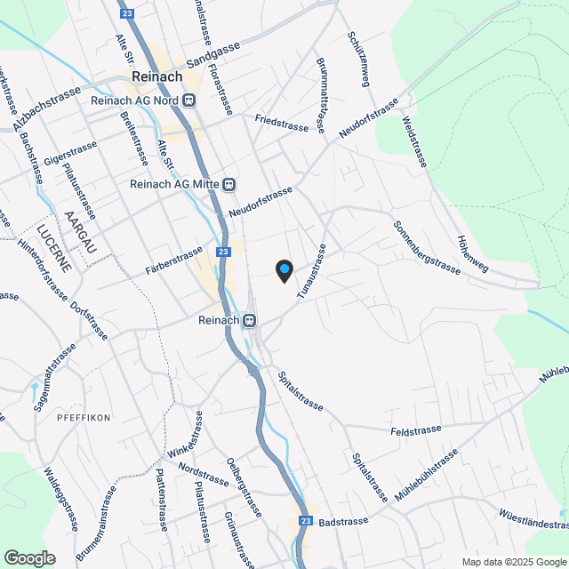 Zentral, ruhig, sonnig: 4.5-Zimmerwohnung im Weihermattpark - Karte