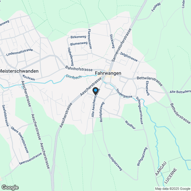 «Triangel» Fahrwangen - Wohnen zwischen See und Berg - Karte