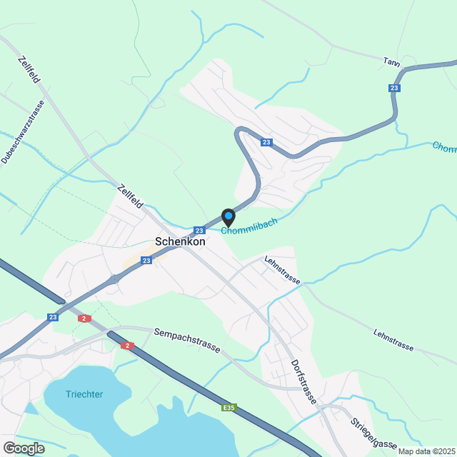 Exklusive Attika mit Panoramablick über den Sempachersee - Karte