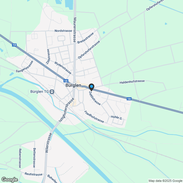 Wunderschöne 4.5 Zimmerwohnung in Bürglen TG (nahe Weinfelden TG) - Karte