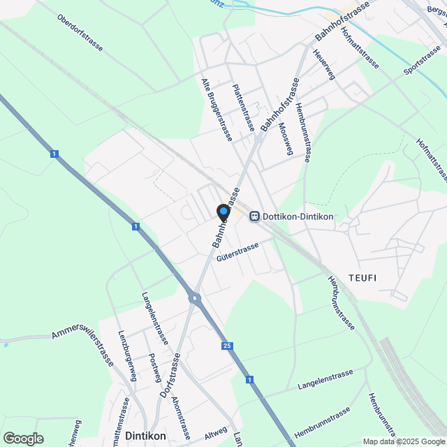 Investitionsmöglichkeit zentrale 1½ Zimmerwohnungen mit Sitzplatz - Karte