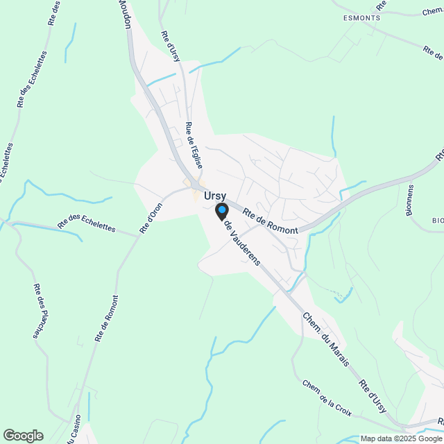 2 Villas jumelées neuves de 5.5 pces à Ursy - Karte