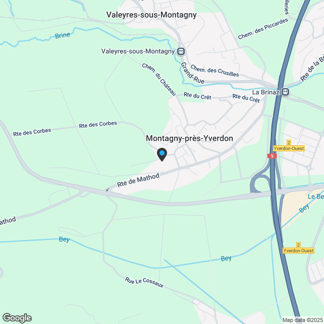 Magnifique appartement en attique de 4,5 pièces à Montagny-près-Yverdon - Karte