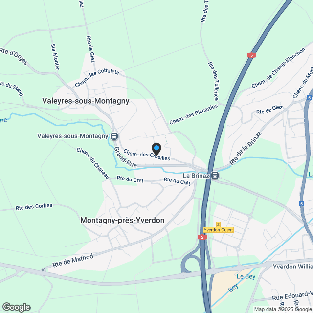 A quelques minutes de Yverdon Villa de 160 m2 a vendre. - Karte