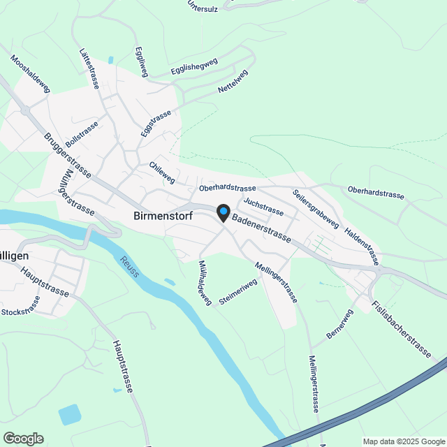 Moderne 5.5-Zimmer-Wohnung in idyllischer Lage in Birmenstorf - Karte